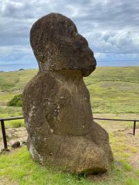 Der kniende Moai, Osterinsel