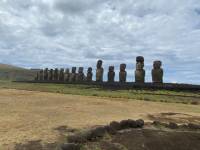 Moaiplattform - nach Tsunami renoviert